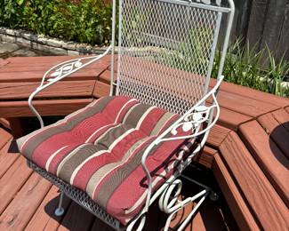 Metal rocker chair