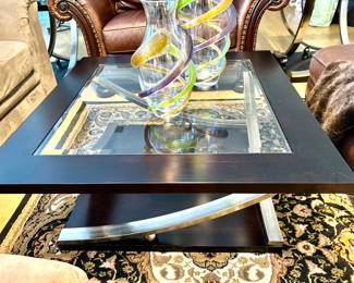 Dramatic mid century modern coffee table