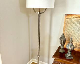 Chrome floor lamp