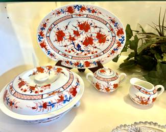 Hand painted Stanley Porcelain serving pieces