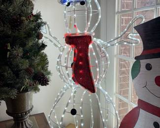 Lighted snowman