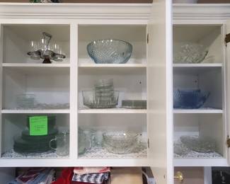 Lots of glass dishes
