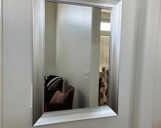 Love this brushed chrome mirror great in any space in your home.