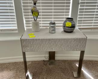 This piece can be used as a nightstand or an accent piece in your home.