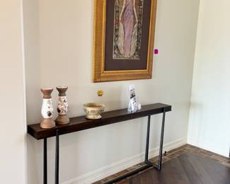 Have very little room behind your sofa?  This sofa table is perfect for those tight spaces.