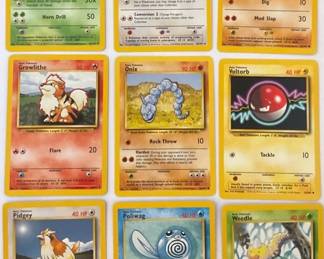 1999 Pokemon Base Set 1 Common Uncommon Cards