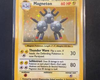 1999 Pokemon Magneton Rare Holo Foil 9102 Card