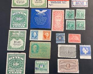 Variety Of Collectible US Tax Revenue Stamps