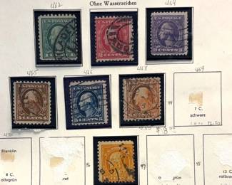 US Stamps Early 1900s