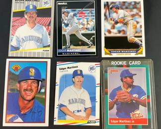 Collectible Edgar Martinez Trading CardsLot 4 Incld. Photo Error Card