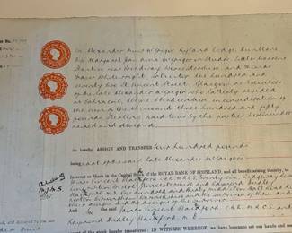 1950s Stock Transfer Certificates