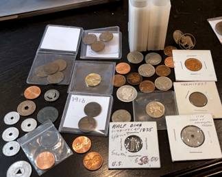 US Coins Tokens Mixed Lot