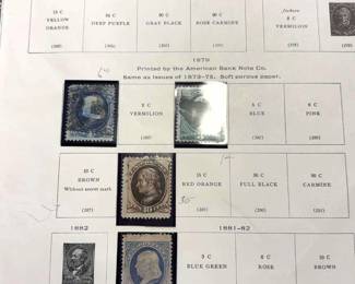 US Stamps Circa 1870s