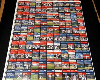 Uncut Sports Trading Card Sheet 2003 MLB Showdown Base Set 