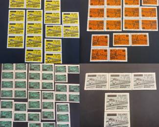 Denmark Railway Stamps In A Variety Of Amounts