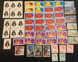Large Lot Of Gibraltar Unhinged Stamps