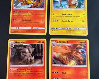 2017, 2018, 2019 Pokemon Cards Including Holol Rare Charizard