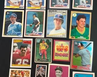 Jim Preweet, Raphael Palmeiro, E Martinez, Jamie Moyer Baseball Cards
