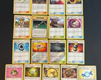 2017 2018 Pokemon Uncommon Trainer Cards, Holo  Regular