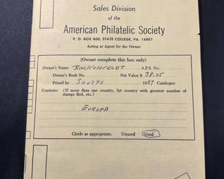 APS Booklet Of Used Europa Stamps 