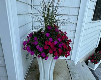 White planters (2) from Forcellati