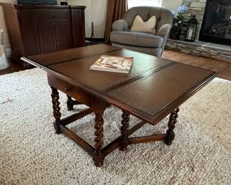 Theodore Alexander drop leaf coffee table