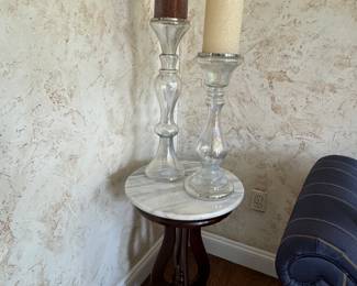 Marble top side table