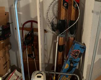 Water skis, fishing supplies, heater, cooler