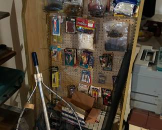 Store display, fishing items