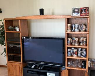 TV stand, bookshelves (top can be removed to only use bookshelves)