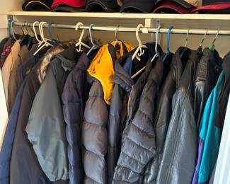 Coats, jackets, leather 