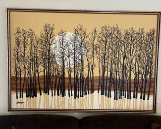 Mid century modern artwork by Letterman 