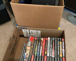 PlayStation 2 with games ps2