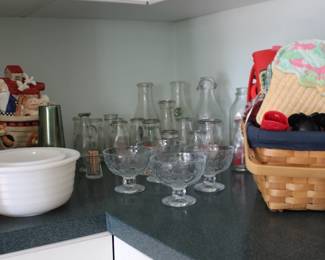 Mixing Bowl, Sherberts, Bottles, Hot Pads