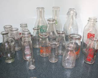 Milk and Cream Bottle Collection