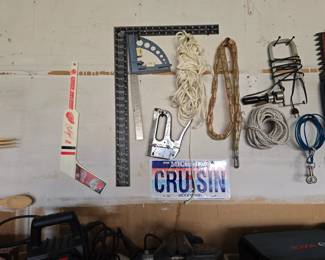 License Plates and ropes, etc