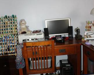 Desk Wood Chair Computer