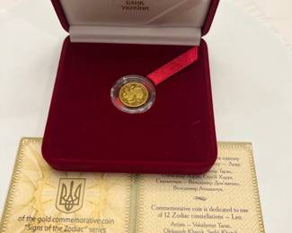 "Leo" Signs of the Zodiac Commemorative Gold Coin