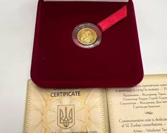 "Cancer" Signs of the Zodiac Commemorative Gold Coin