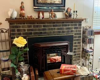 Fun Wall Decor. Small metal shelves