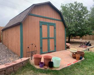 NOT THE SHED JUST THE OUTSIDE AND WHATS INSIDE--SORRY.