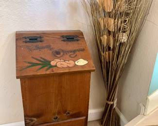 Vintage Potato's and Onions cabinet