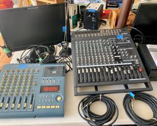 Tascam 424 MX111 and Yamaha EMX 5000 mixers