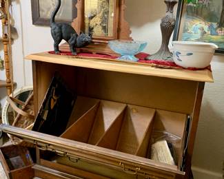 Record Holder Cabinet