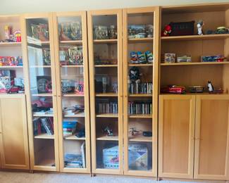 Ikea Cabinets and Display cases