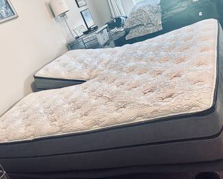 Adjustable head and feet, King mattress system. Originally $8000. Only 2 years old and ridiculously comfortable!
