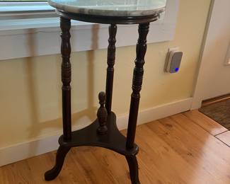 16	$38 	Round Marble Top Side Table
  		  14 X 27H
