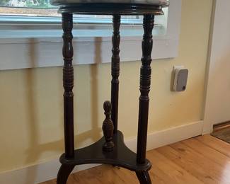 16	$38 	Round Marble Top Side Table
  		  14 X 27H
