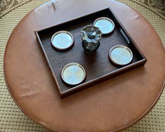 6	$80 	Round Ottoman/Coffee Table - Faux Leather
		  29" Diameter
