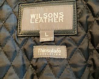 $90 	Wilson Leather L Thinsulate Jacket
